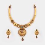 Antique Gold Necklace with Amazing Kundan work for Ladies 