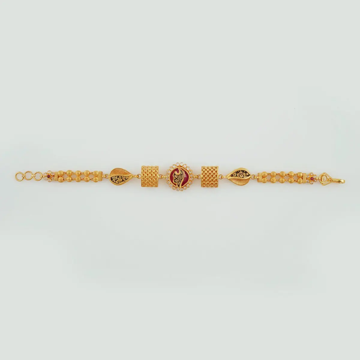 Beautiful Gold Antique Bracelet for ladies with Fancy Design 