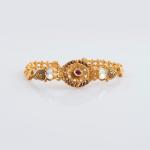 Gold Bracelet in Plain Design for Ladies 