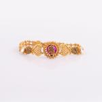 Gold Ladies Bracelet with Adoreable Design & Stones 