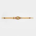 Gold Antique Bracelete for Ladies with Fabulous Design in Kundan Stones 