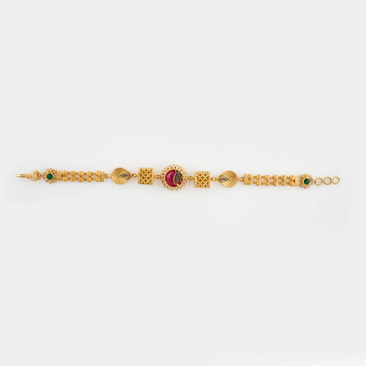 Antique Gold Bracelet for Ladies in Plain Design 