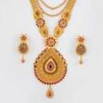 Long Antique Ranihar Sets with Fabulous Design & Kundan work in Round Shape for Ladies