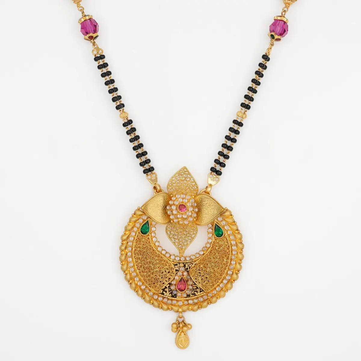 Antique Gold Mangal Sutra with Beautiful Round Shape And Design