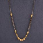 Gold Fancy Small Mangalsutra for Ladies in Adoreable Design 