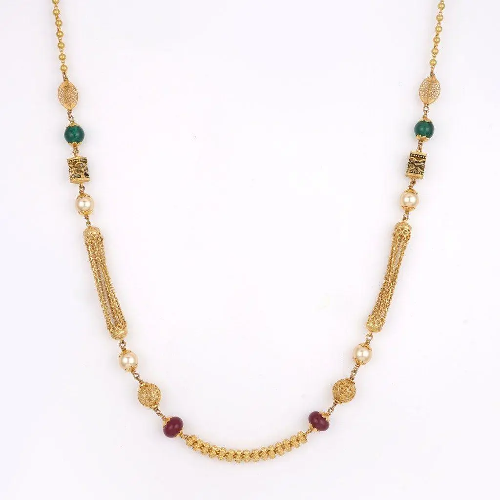 22k Gold Matar mala Chain for Ladies 