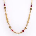 Elegant Gold Matar Mala in Beautiful Design and Pearls 