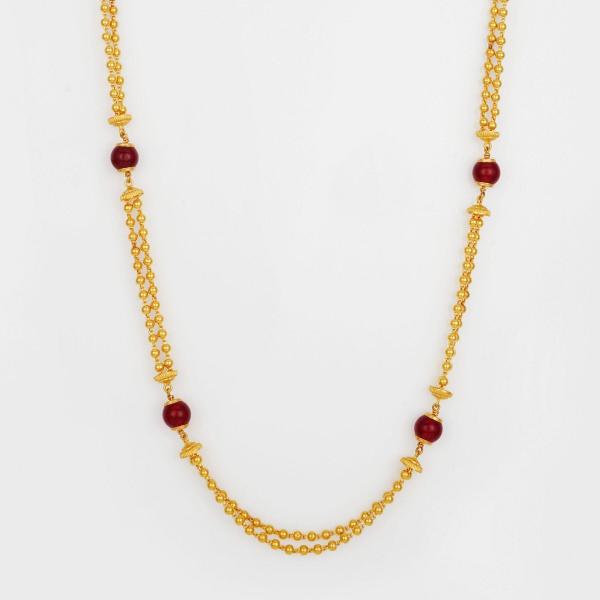 Adoreable Gold Mala Chain with Beautiful Design 