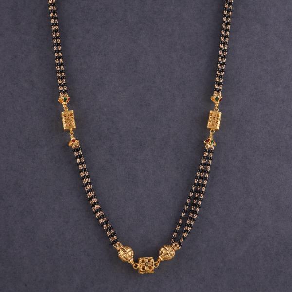 Fabulous Gold Small Mangalsutra with Beautiful Design for Ladies 