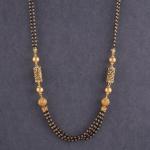 Adoreable Shape Gold Antique Small Mangalsutra for Ladies with Elegant Design 