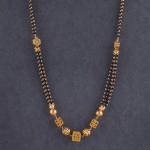 Gold Antique Small Mangalsutra for Ladies with Elegant Design 