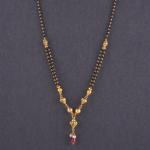 Fabulous Gold Small Mangal Suta with Elegant & Simple Design 