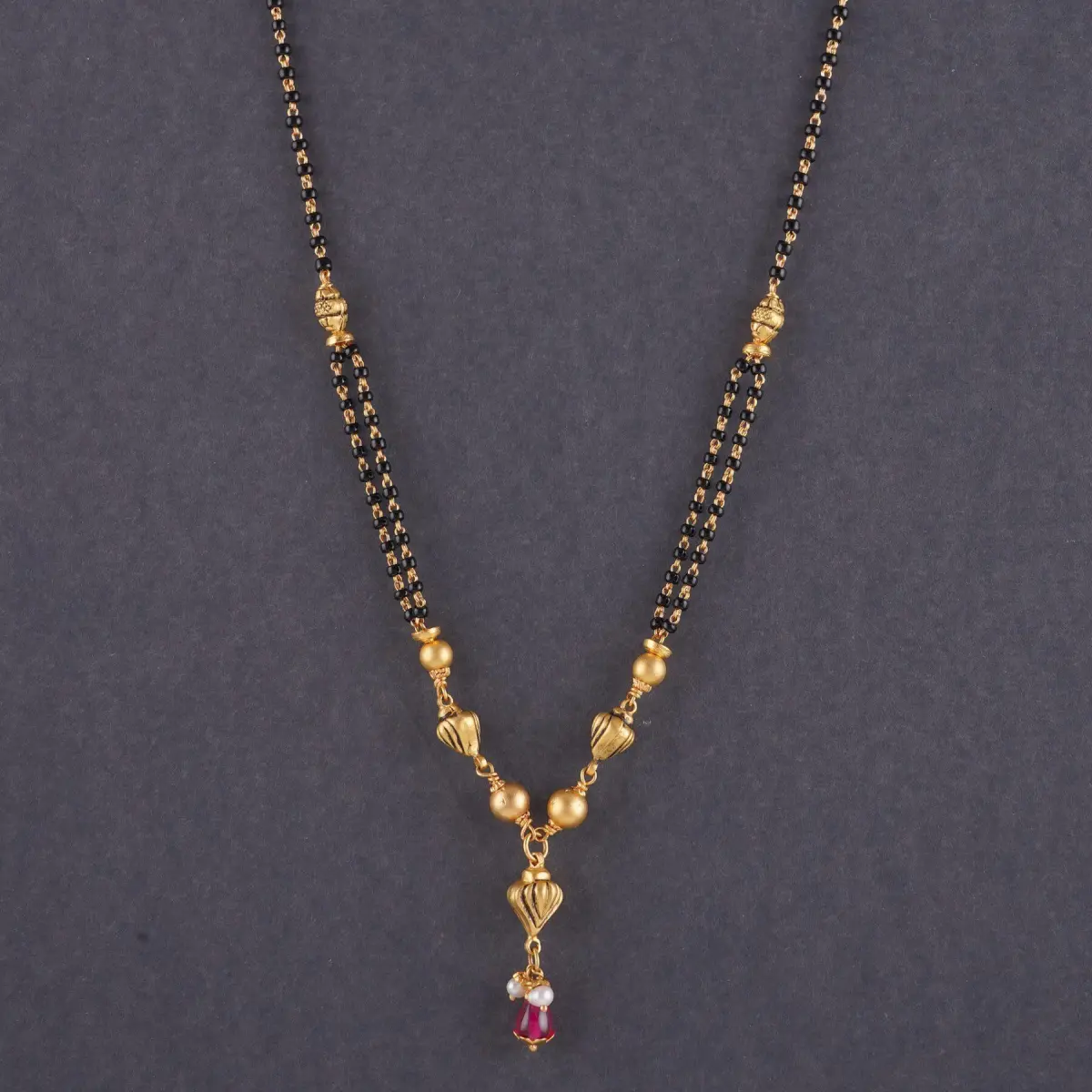 Fabulous Gold Small Mangal Suta with Elegant & Simple Design 