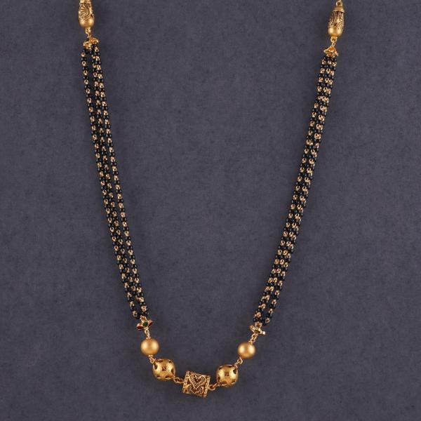 Fabulous Gold Small Mangalsutra with Beautiful Design for Ladies 