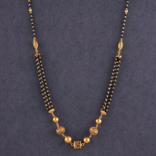 Gold Small Mangalsutra for Ladies with Amazing Design 