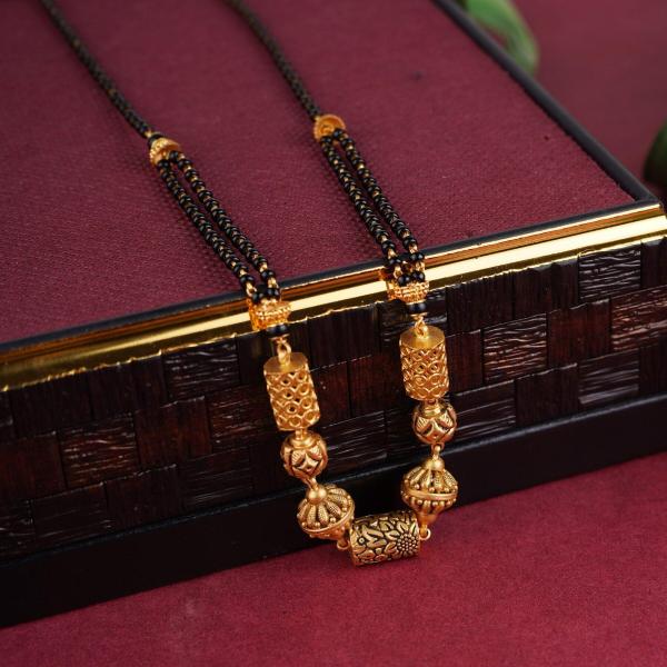 Gold Ladies Mangalsutra with Antique & Fancy Design Suitable for Daily Use 