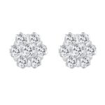 925 Sterling Silver Swarovski Zirconia Minimalistic Designer Stud Earrings