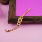 Beautiful Gold Antique Bracelet for ladies with Fancy Design 