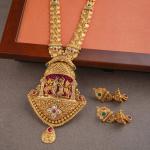 Unique Design Gold Antique Ranihar Set Amazing Design 