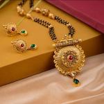 Elegnat Round Shape Antique Mangalsutra Pendant Set for Ladies with Amazing Design 