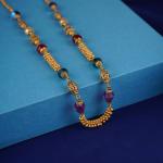 Gold Antique Matar Mala Chain with Fancy Design