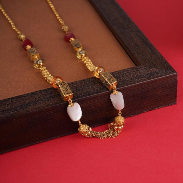 Adoreable Matar Mala with White stone and beautiful Design