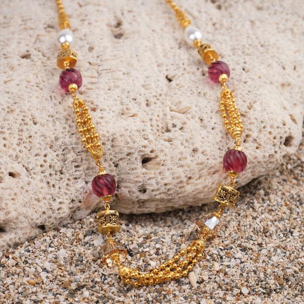 22k Pure Gold Matar Mala for ladies 