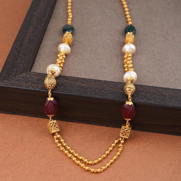 Gold 2 Layer Matar Mala for Ladies in Beautiful Design 