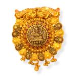 Adorable Mangal Sutra Pendant With Goddess Lakshmi Deign