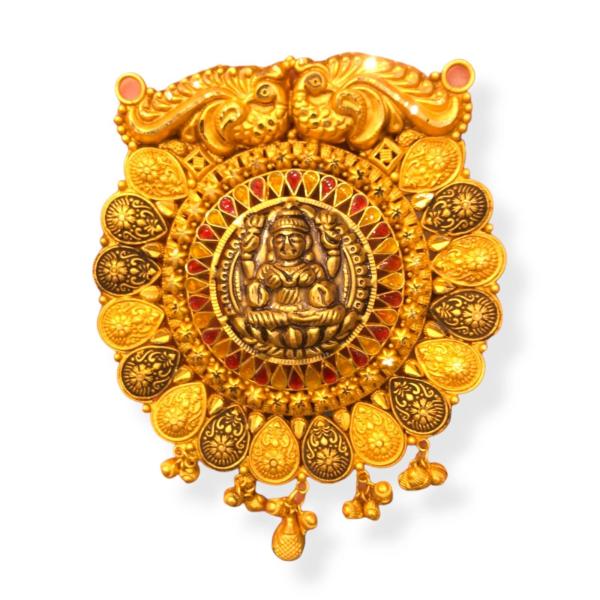 Adorable Mangal Sutra Pendant With Goddess Lakshmi Deign