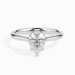 Custom Made 2 Carat Moissanite Sole Solitaire Ring by Solitairz Affair