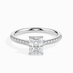 Custom Made 2 Carat Moissanite Waver Solitaire Ring by Solitairz Affair