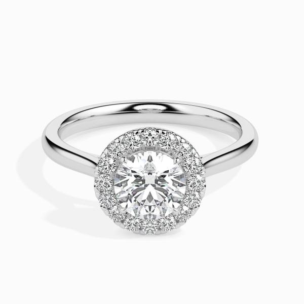 Custom Made 2 Carat Halo Moissanite Hunk Ring by Solitairz Affair