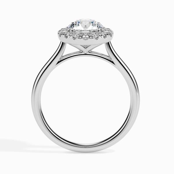 Custom Made Halo Moissanite Ring by Solitairz Affair