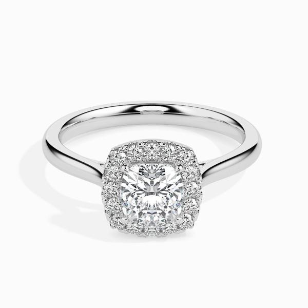 Custom Made Halo Moissanite Ring by Solitairz Affair