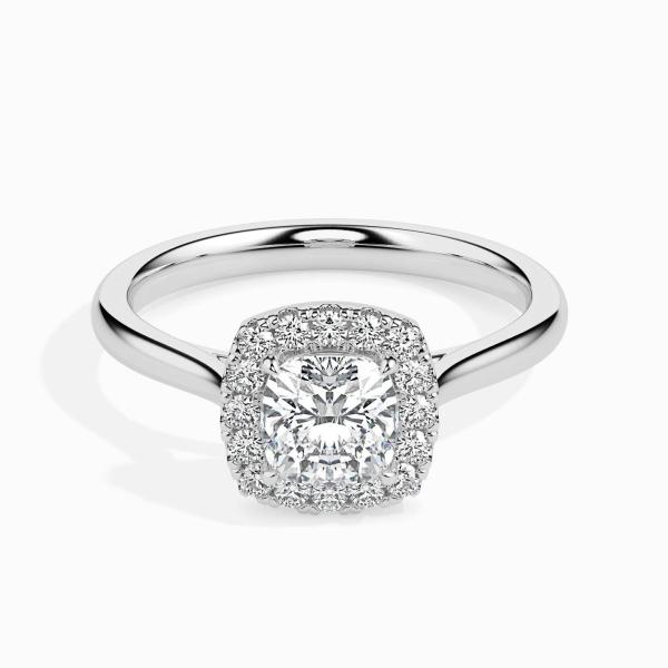 Custom Made 2 Carat Halo Moissanite Vapor Ring by Solitairz Affair