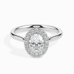 Custom Made 1.5 Carat Halo Moissanite Actual Ring by Solitairz Affair