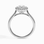 Custom Made 2 Carat Halo Moissanite Actual Ring by Solitairz Affair