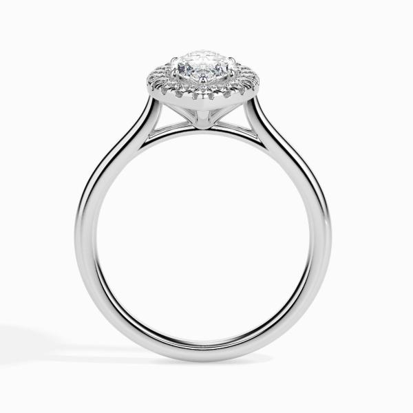 Custom Made 2 Carat Halo Moissanite Flourish Ring by Solitairz Affair