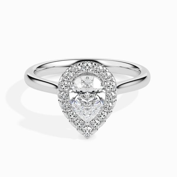 Custom Made Halo Moissanite Ring by Solitairz Affair