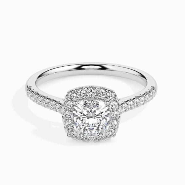 Custom Made 2 Carat Halo Moissanite Stretch Ring by Solitairz Affair