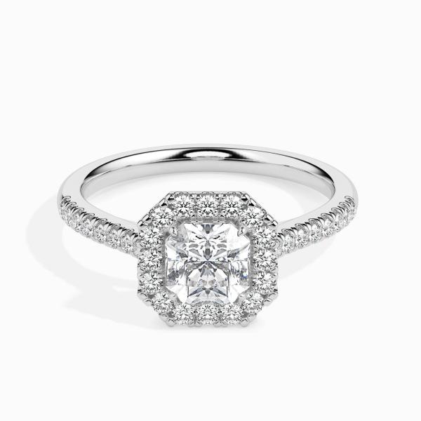 Custom Made Halo Moissanite Ring by Solitairz Affair