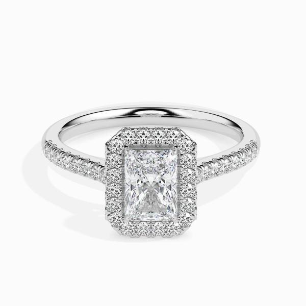 Custom Made 2 Carat Halo Moissanite Span Ring by Solitairz Affair