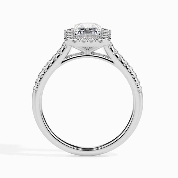 Custom Made 2 Carat Halo Moissanite Span Ring by Solitairz Affair