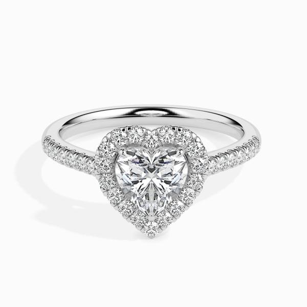 Custom Made Halo Moissanite Ring by Solitairz Affair