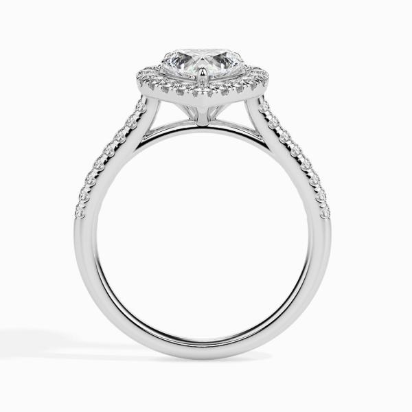 Custom Made 1.5 Carat Halo Moissanite Leia Ring by Solitairz Affair