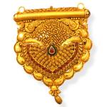 Stylish Gold Mangal Sutra Pendant Set