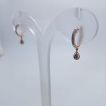 Pair of Rose Gold Bali with Zerkons in Elegant Design