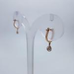 Pair of Rose Gold Bali with Zerkons in Elegant Design