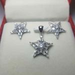 925 Sterling Silver Pendant Set in Star Shape